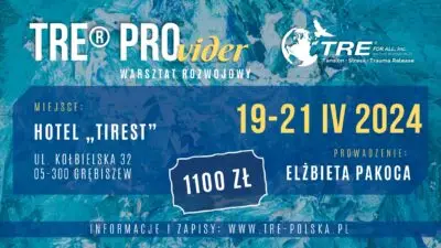 WARSZTAT STACJONARNY TRE® PROvider 19-21.04.2024