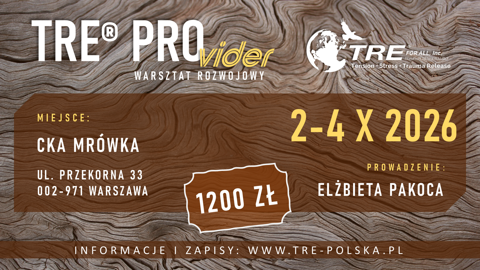 WARSZTAT STACJONARNY TRE® PROvider - Warszawa